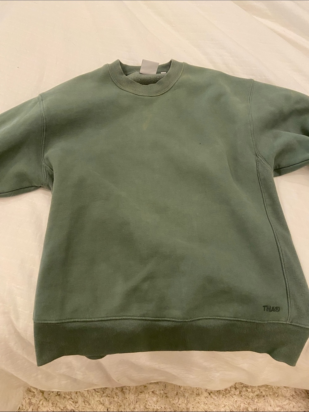 Aritzia Crewneck Sweater in Sage Green